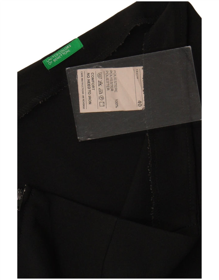 Γυναικεία ίσια φούστα Benetton IT 40 Small W30 Black Polyester