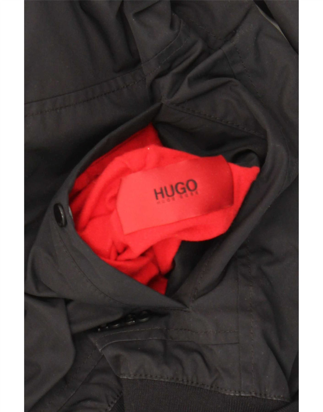 Ανδρικό αναστρέψιμο μπουφάν Hugo Boss UK 36 Small Black Polyamide