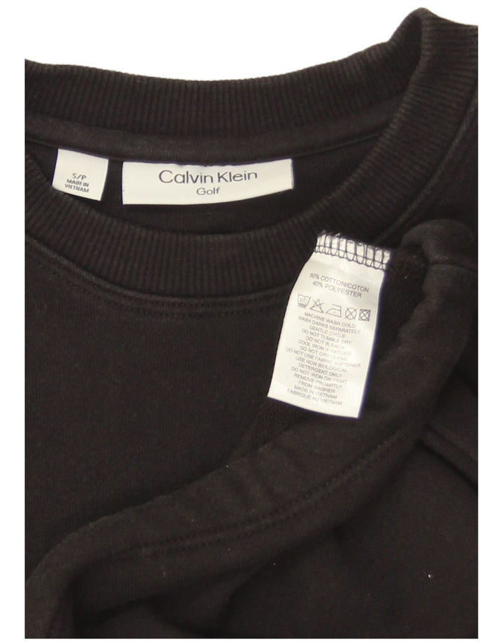 Calvin Klein Γυναικείο γκολφ Crop Oversized Top 3/4 μανίκια UK 10 Small Black