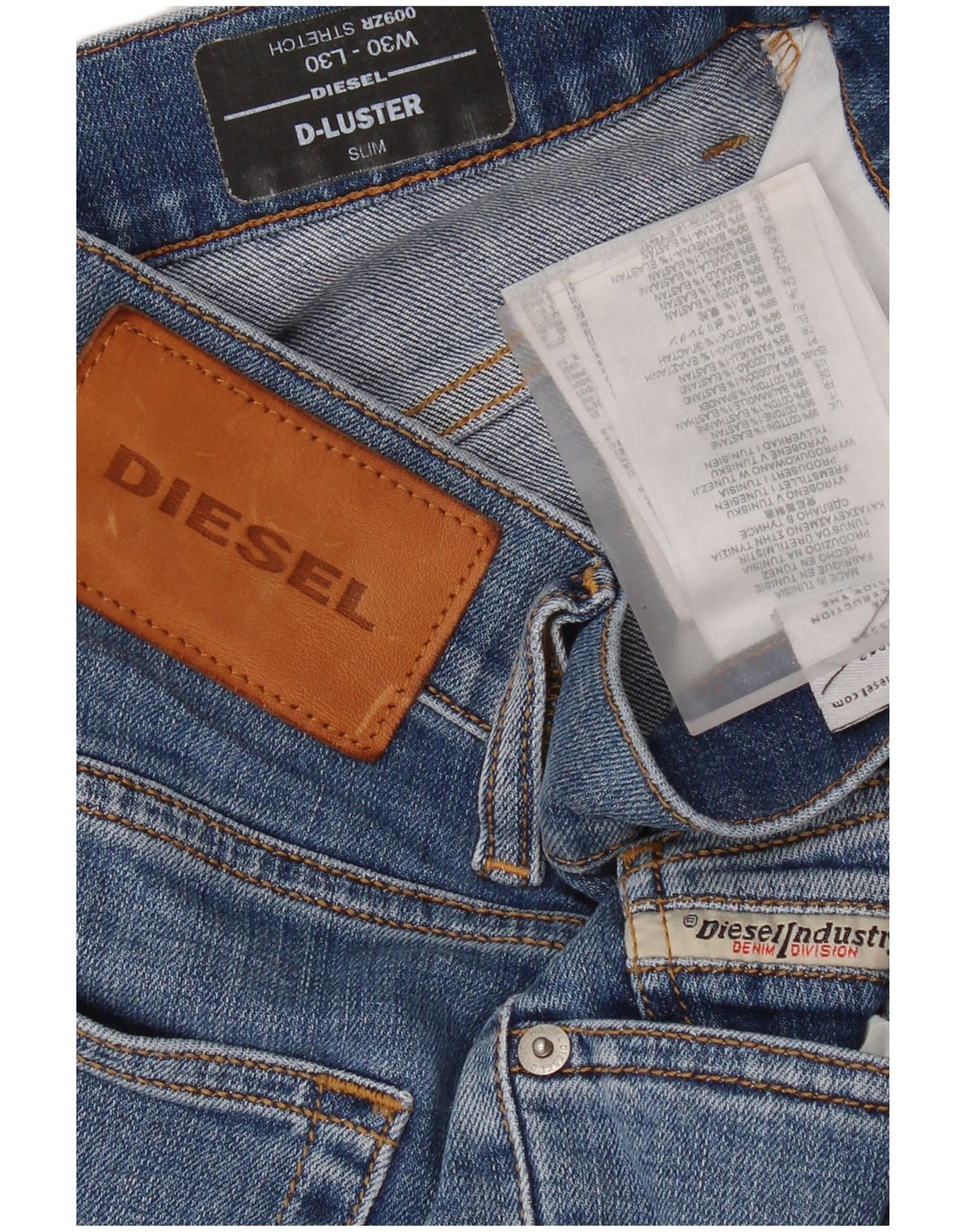 Ανδρικό τζιν Diesel D-Luster Slim W30 L30 Μπλε βαμβακερό