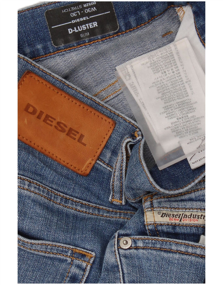 Ανδρικό τζιν Diesel D-Luster Slim W30 L30 Μπλε βαμβακερό