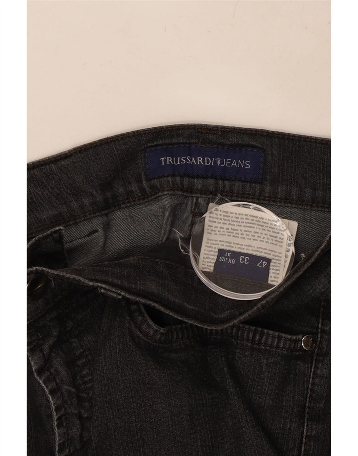 TRUSSARDI Γυναικείο ίσιο τζιν W31 L27 Γκρι