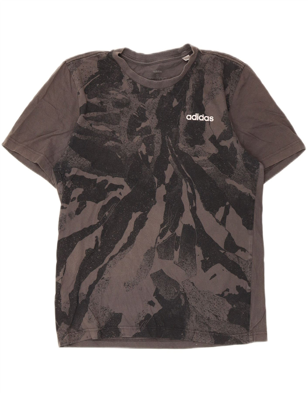 Ανδρικό μπλουζάκι Adidas Abstract Pattern Top Μικρό γκρι βαμβακερό