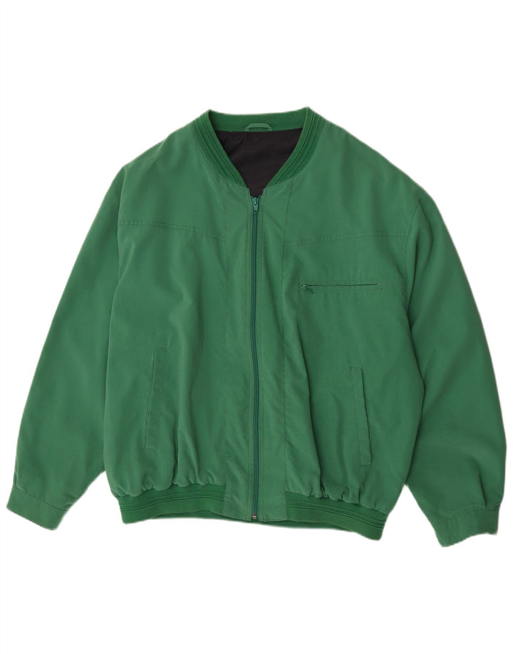 Vintage Ανδρικό Bomber Jacket UK 42 XL Green Polyester