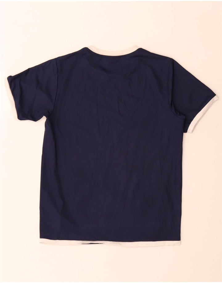 Puma Boys T-shirt Top 11-12 Years Navy Blue Colorblock Polyester