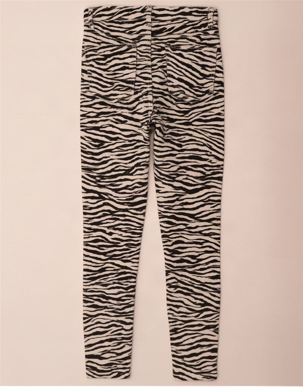 Zara Γυναικεία Trafaluc Skinny Jeans EU 40 Medium W30 L27 Black Animal Print