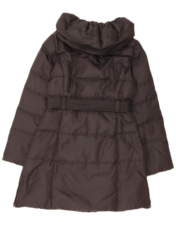 Zara Γυναικείο παλτό με κουκούλα UK 14 Medium Black