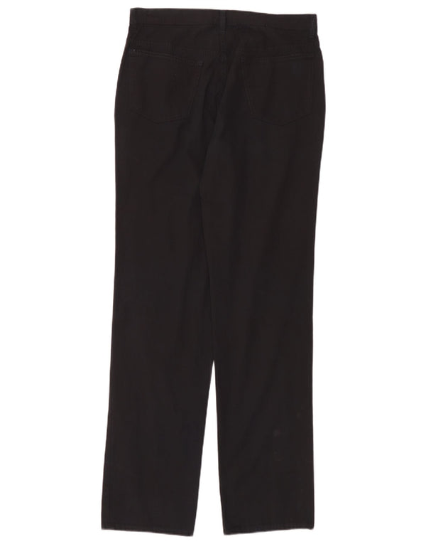 Trussardi Ανδρικό ίσιο casual παντελόνι IT 50 Large W32 L34 Μαύρο