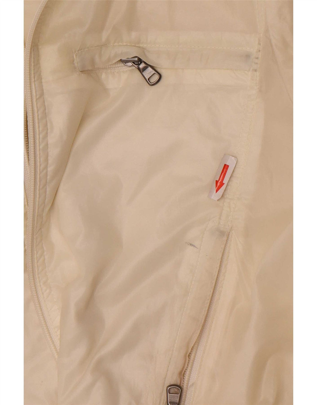 Calvin Klein Jeans Γυναικείο Bomber Jacket UK 16 Large Off White Polyamide