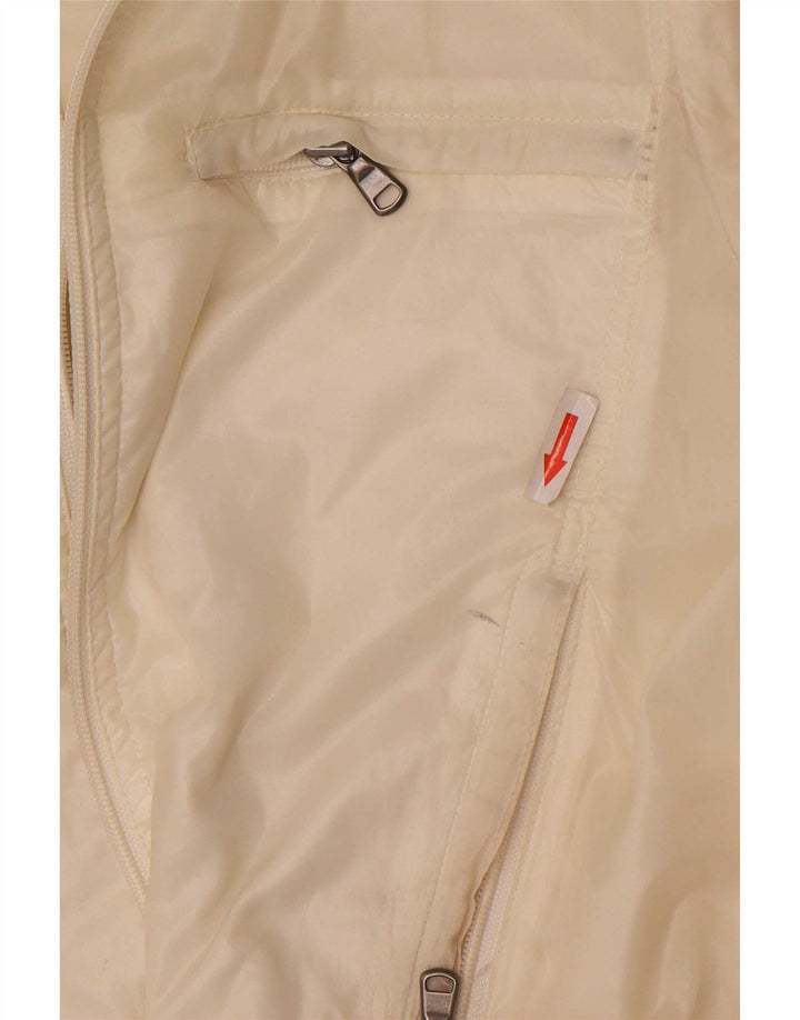 Calvin Klein Jeans Γυναικείο Bomber Jacket UK 16 Large Off White Polyamide