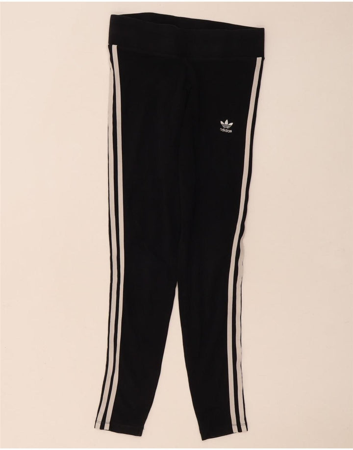 Γυναικείο κολάν Adidas UK 10 Small μαύρο βαμβακερό