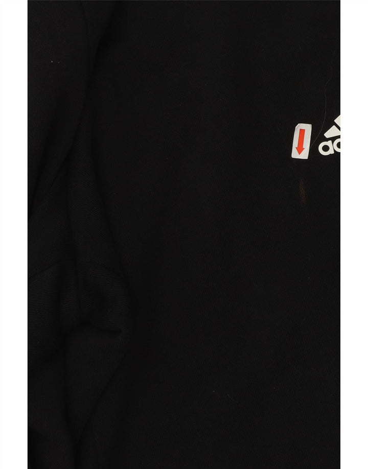 Ανδρική αθλητική φόρμα Adidas, μεσαίο μαύρο βαμβακερό