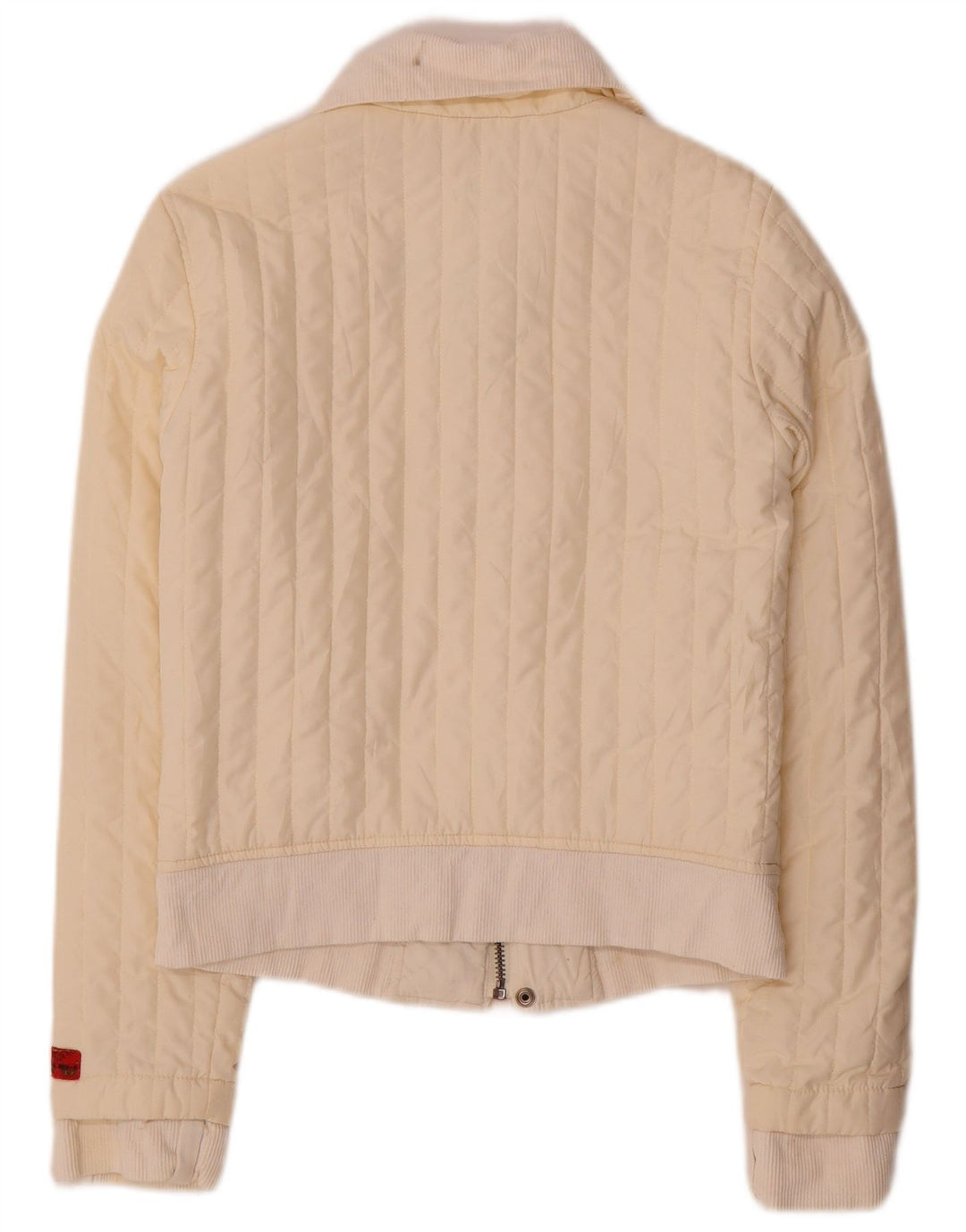 Diesel γυναικείο μπουφάν UK 12 Medium Off White Πολυεστέρας