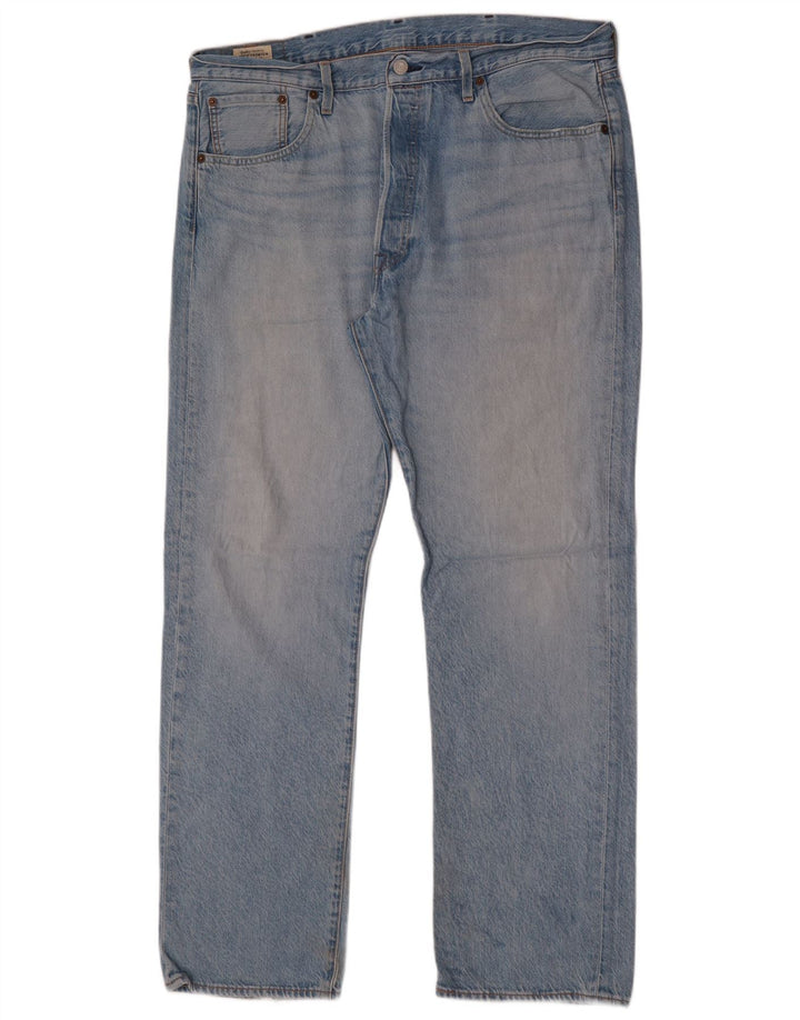 Levi's Mens 501 Straight Jeans W38 L32 Μπλε Βαμβακερό