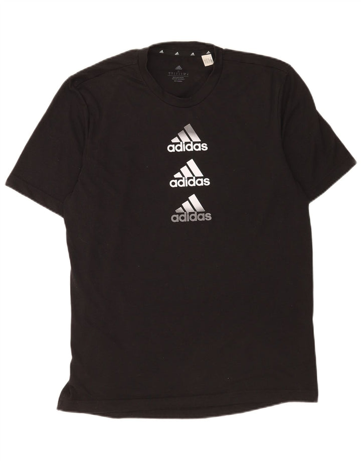 Ανδρικό γραφικό T-shirt Adidas Aeroready Top Μικρό Μαύρο Πολυεστέρα