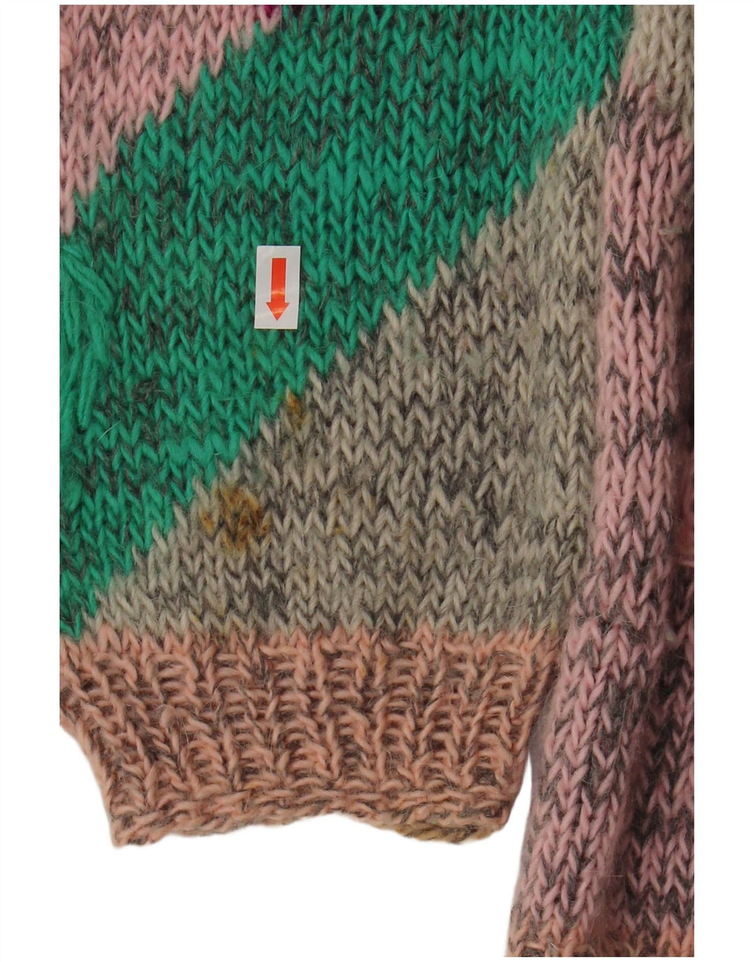 VINTAGE Γυναικείο πουλόβερ με λαιμόκαυστο UK 18 XL Πολύχρωμο Floral