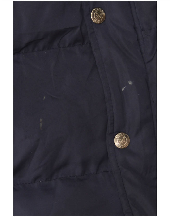 Crew Clothing Ανδρικά padded Gilet UK 38 Medium Navy Blue Polyester