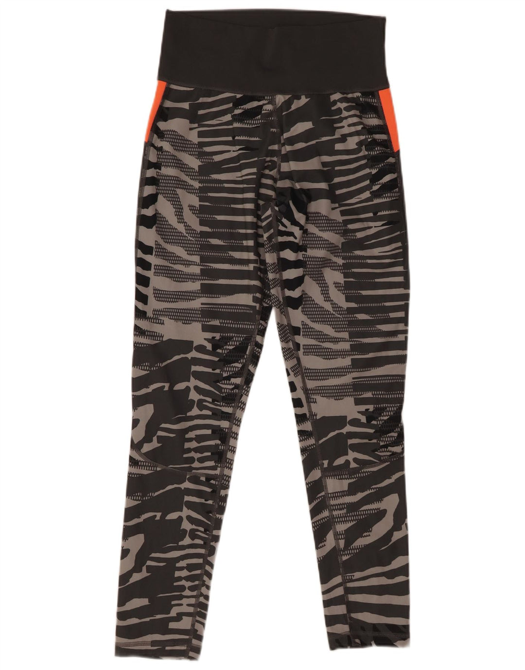 Γυναικείο κολάν Adidas Climalite UK 12 Medium Grey Animal Print