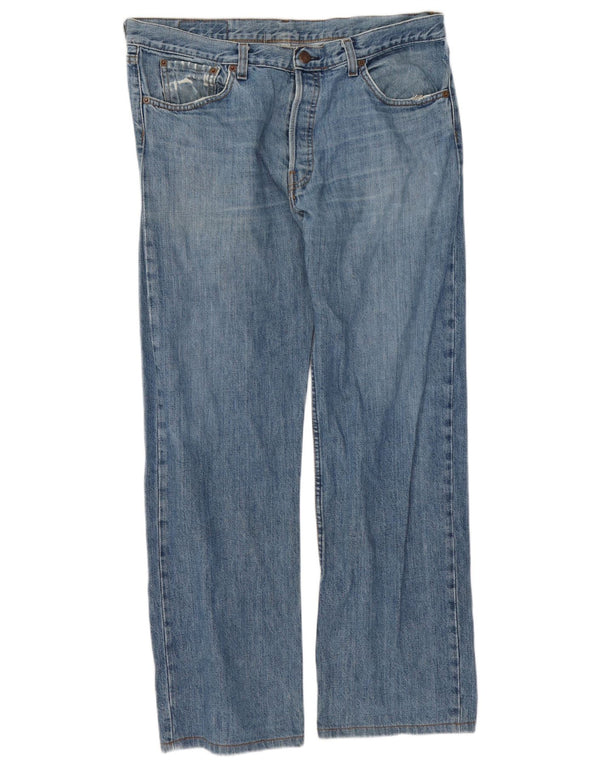 Levi's Mens 501 Straight Jeans W38 L30 Blue Cotton
