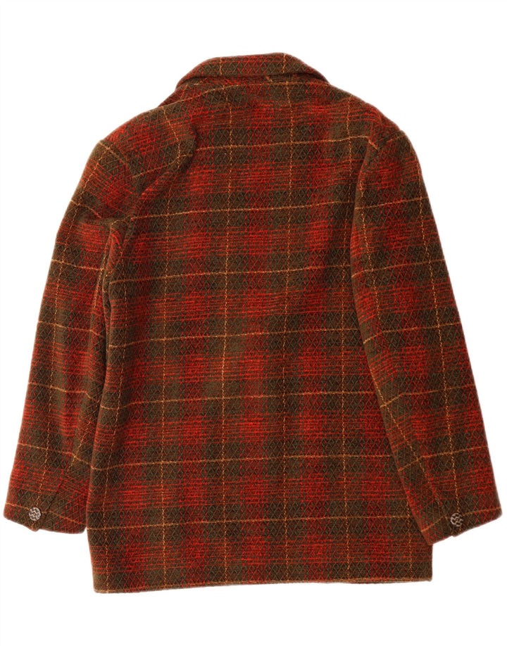 VINTAGE Γυναικείο Μπλέιζερ Μπουφάν US 10 Μεγάλο Κόκκινο Ακρυλικό