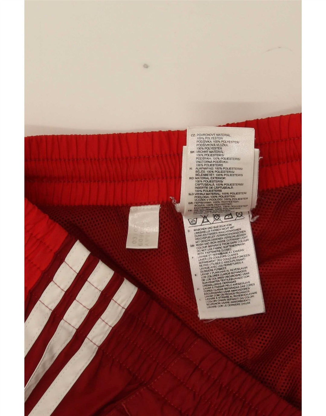 Ανδρική φόρμα Adidas Παντελόνι Joggers Μεσαίο κόκκινο πολυεστέρα
