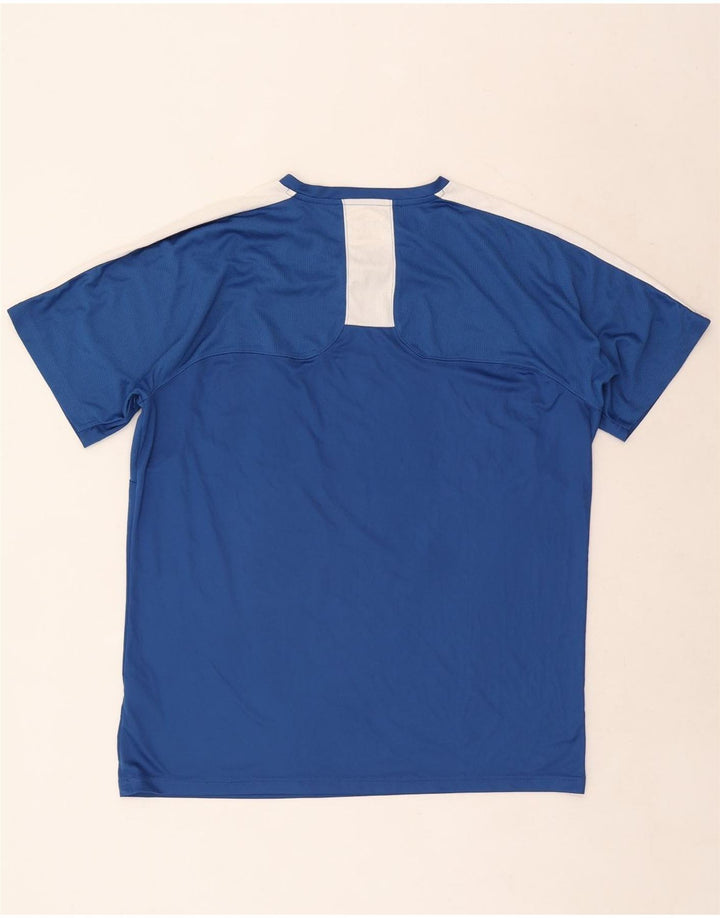 Ανδρικό T-Shirt Puma Top Large Blue Colourblock Πολυεστέρας