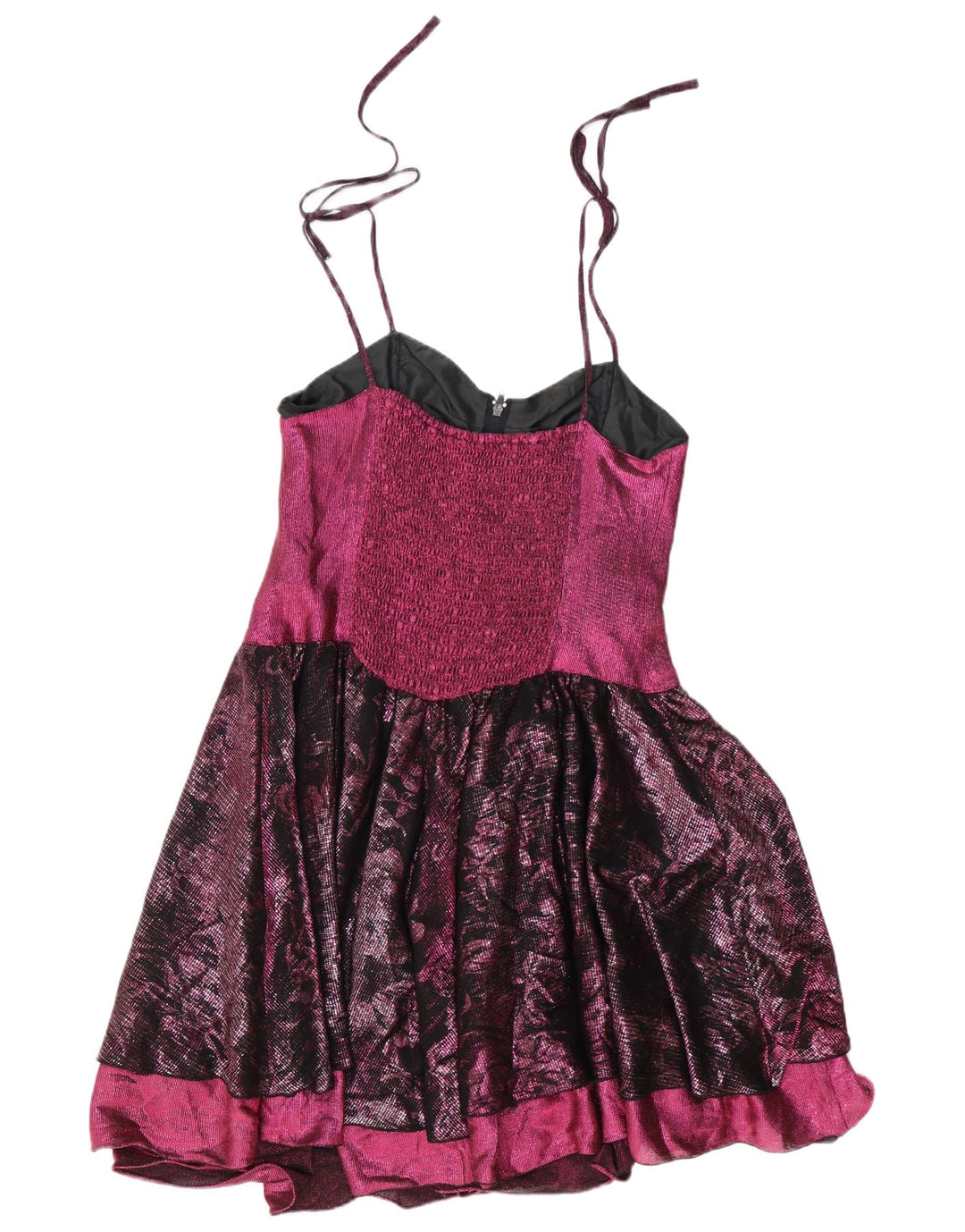 Vintage Γυναικείο Sundress UK 12 Medium Pink Colourblock