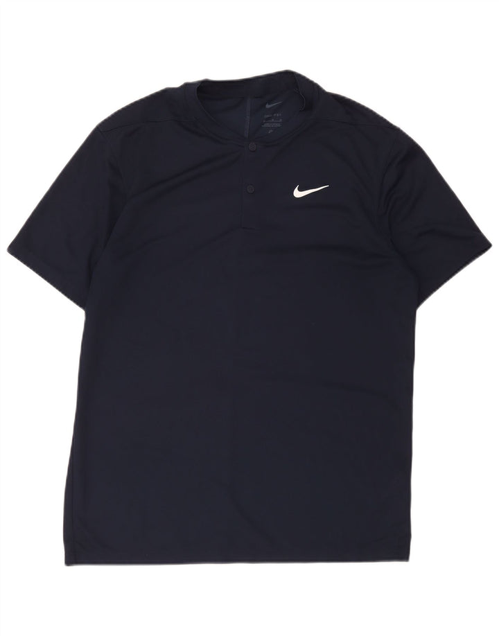 Ανδρικό μπλουζάκι Nike Dri Fit Τοπ μεσαίου μπλε πολυεστέρα