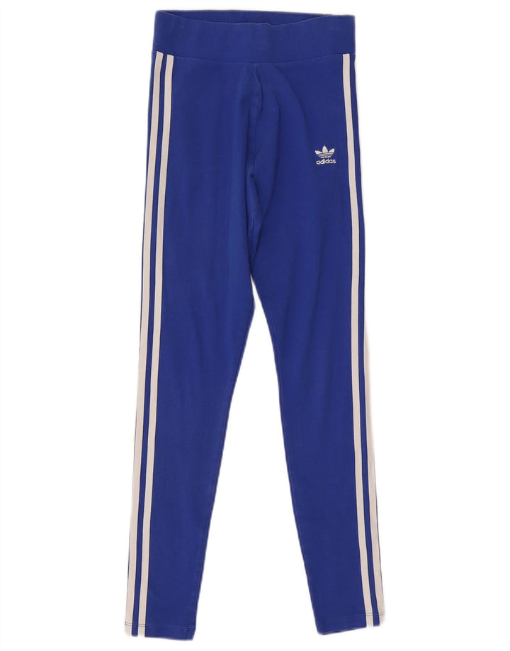 Adidas Γυναικείο Κολάν UK 8 Small Blue βαμβακερό
