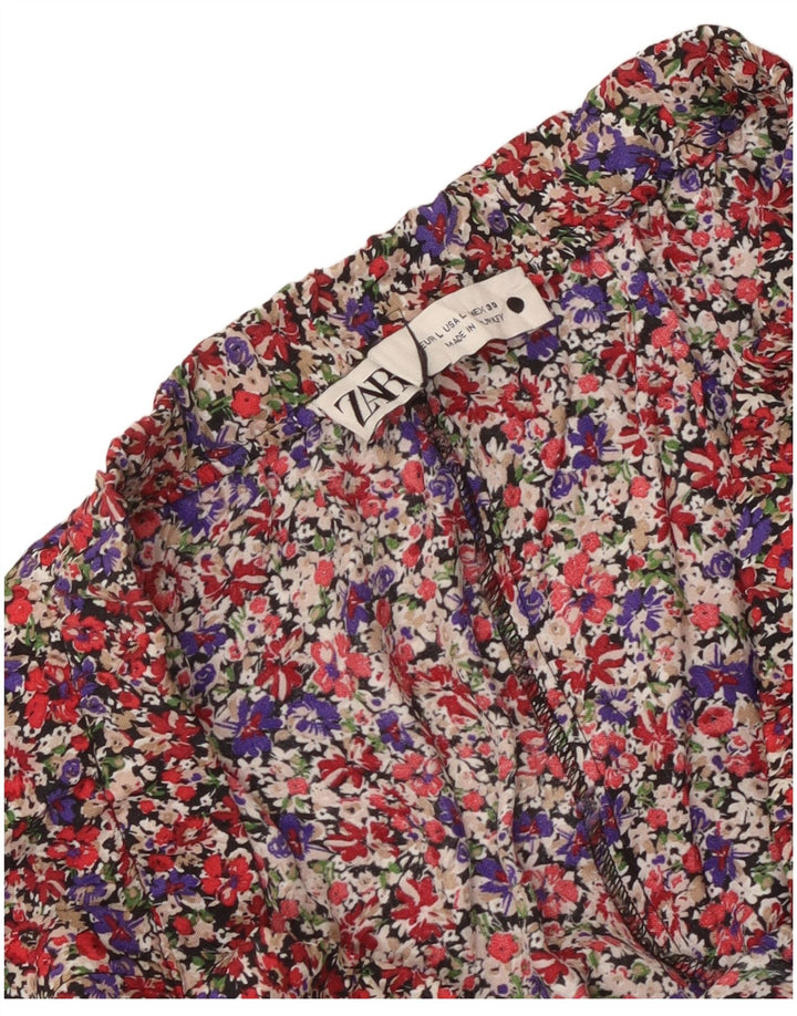 Zara Γυναικεία Φούστα A-Line Μεγάλη W32 Πολύχρωμη Floral