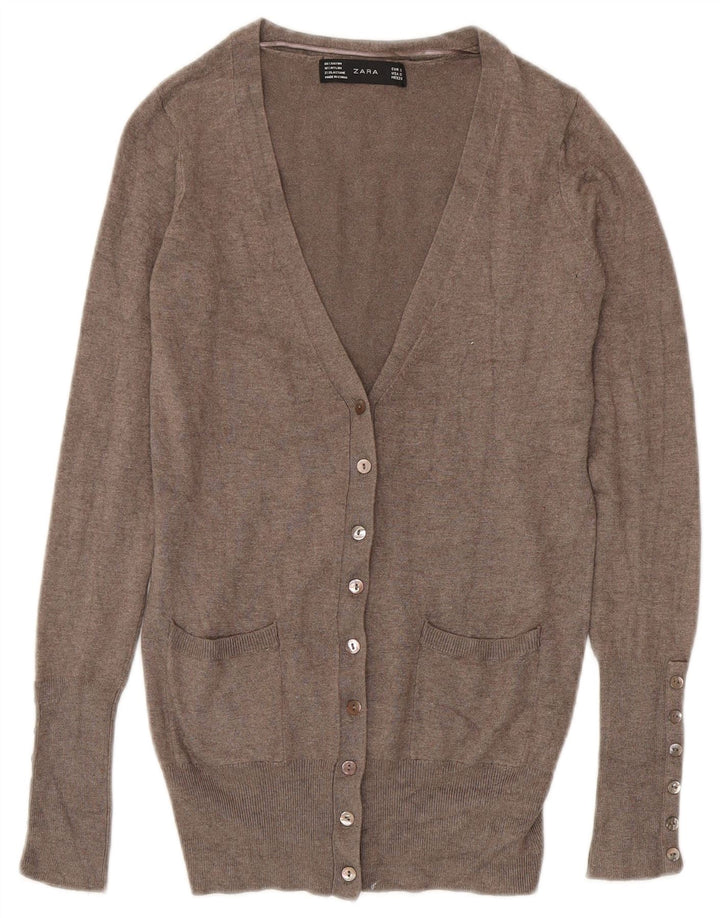 Γυναικεία ζακέτα ZARA UK 10 Small Grey Rayon
