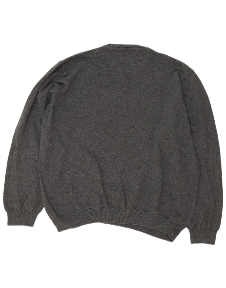 Ανδρικό πουλόβερ Marks & Spencer Regular Fit Crew Neck Jumper 2XL γκρι βαμβακερό