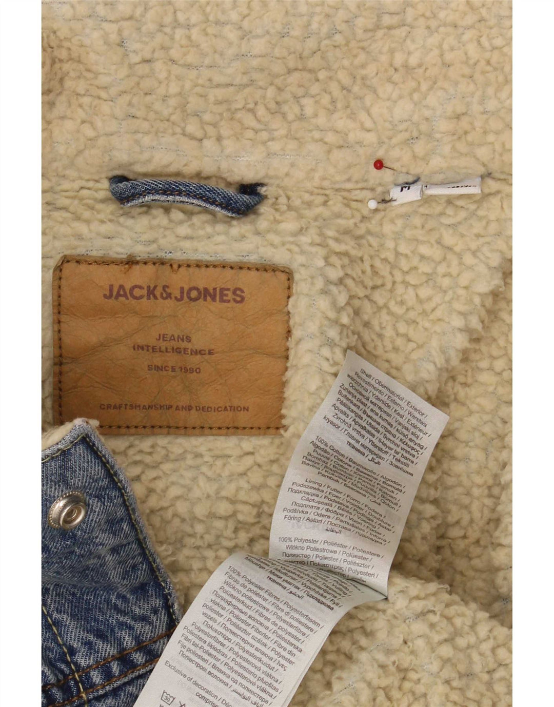 Jack & Jones Ανδρικό τζιν Sherpa Jacket UK 38 Medium Blue Cotton