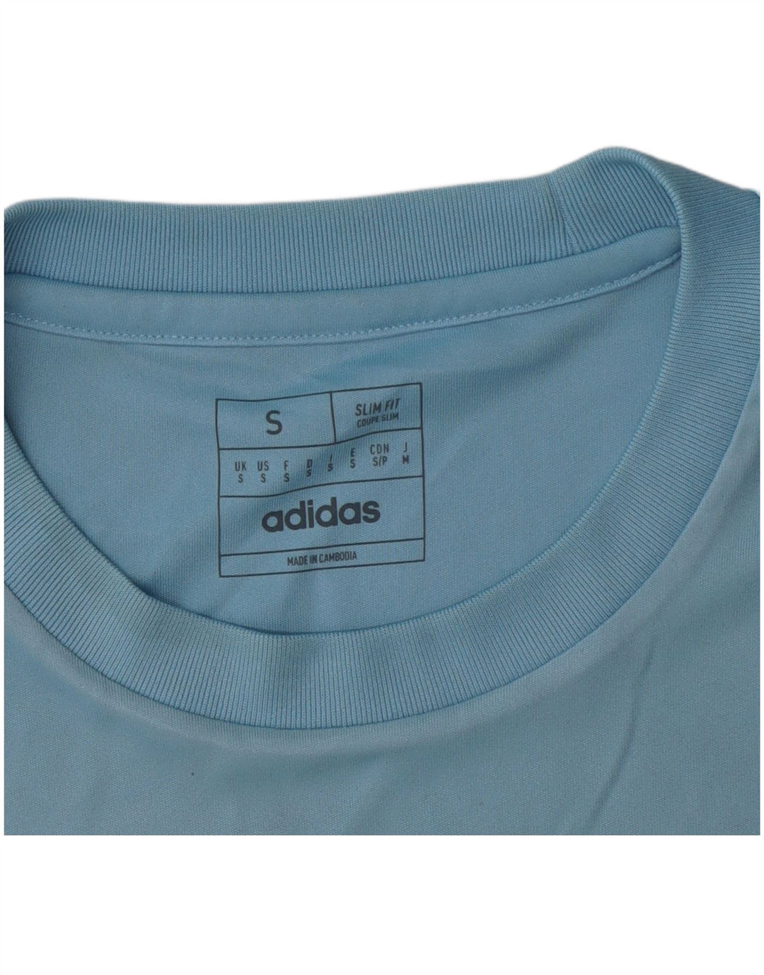 Ανδρικό T-shirt Adidas Dri Fit Slim Top Small Blue