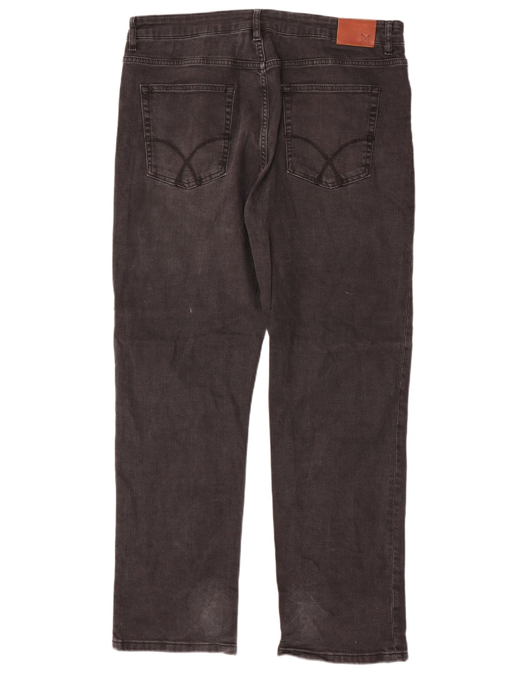 Crew Clothing Ανδρικά τζιν ίσια W38 L32 Γκρι βαμβακερό