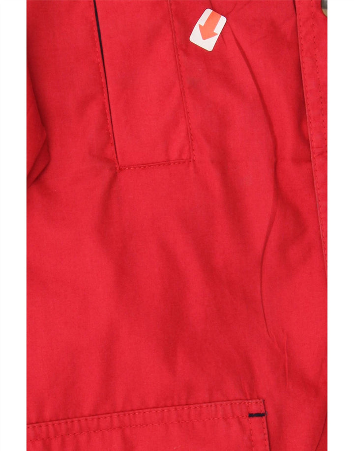 YACHTING CLUB Mens Windbreaker Jacket UK 42 XL Red Polyester Vintage Yachting Club and Second-Hand Yachting Club from Messina Hembry 