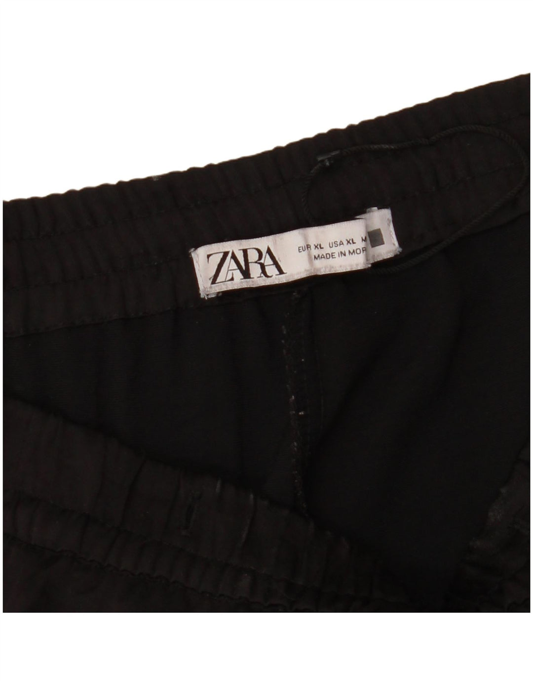 Zara Γυναικεία φόρμα Cargo Παντελόνι UK 18 XL Μαύρο