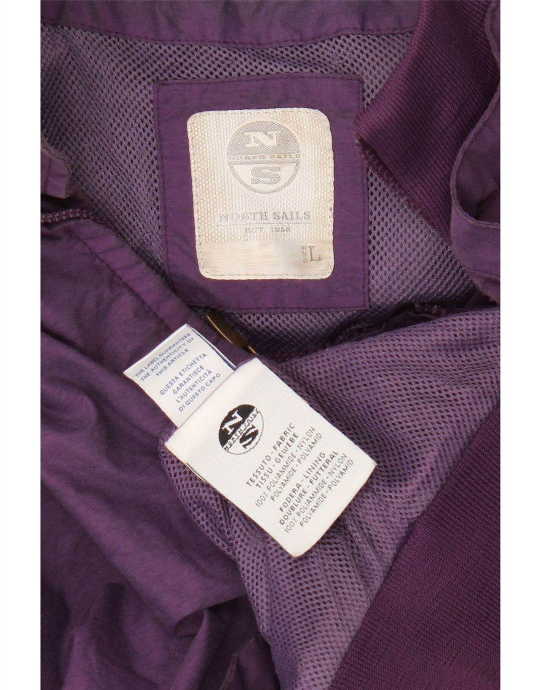 North Sails Γυναικείο Bomber Jacket UK 16 Large Purple Nylon