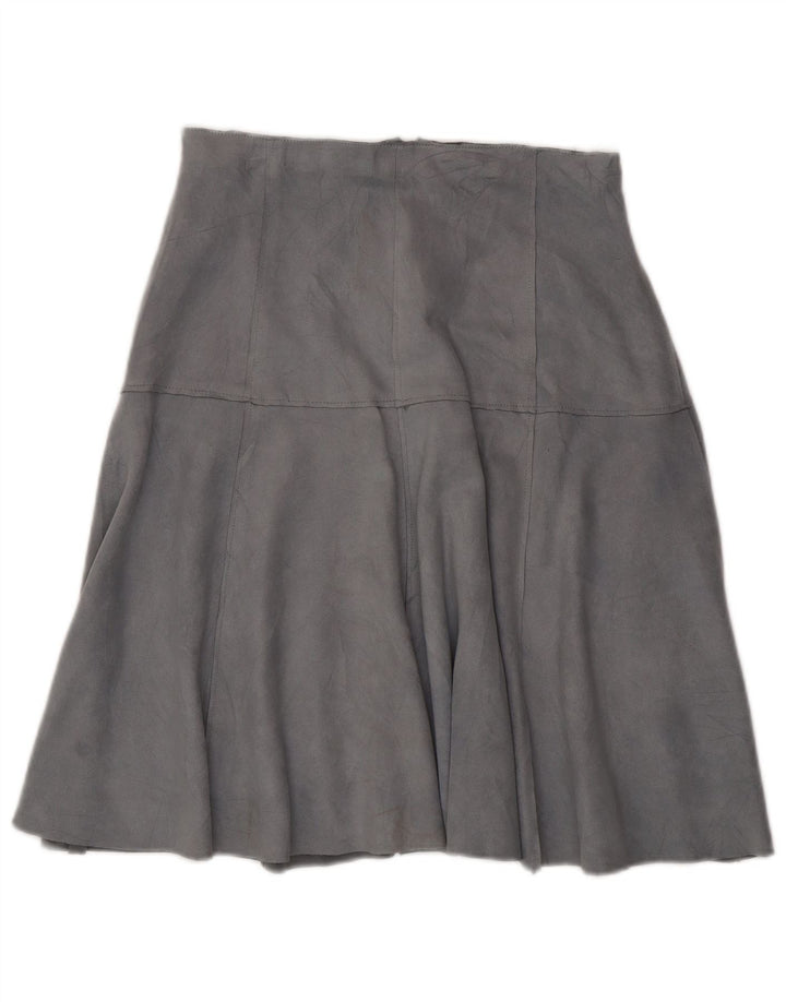 Zara Γυναικεία Suede Φούστα Μεγάλη W30 Μπλε