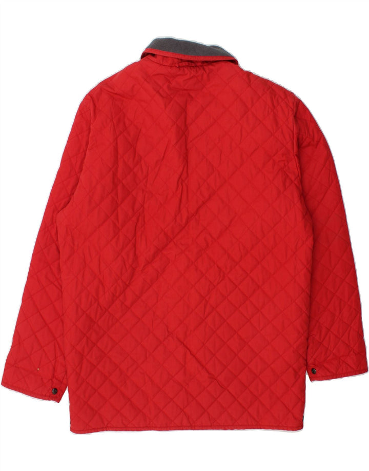FILA Mens Quilted Jacket IT 46 Small Red Polyester Vintage Fila and Second-Hand Fila from Messina Hembry 