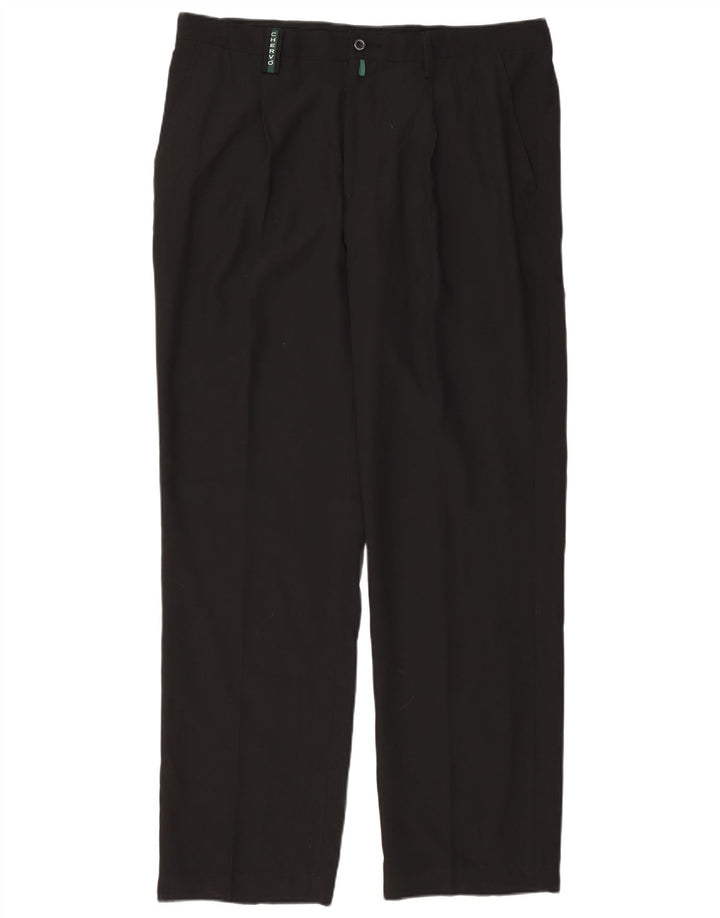 CHERVO Ανδρικό παντελόνι Chino IT 54 2XL W36 L32 Μαύρο Πολυεστέρας