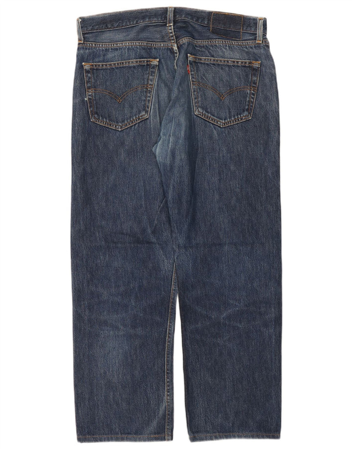 LEVI'S Ανδρικό τζιν 501 ίσιο W34 L28 Μπλε βαμβακερό