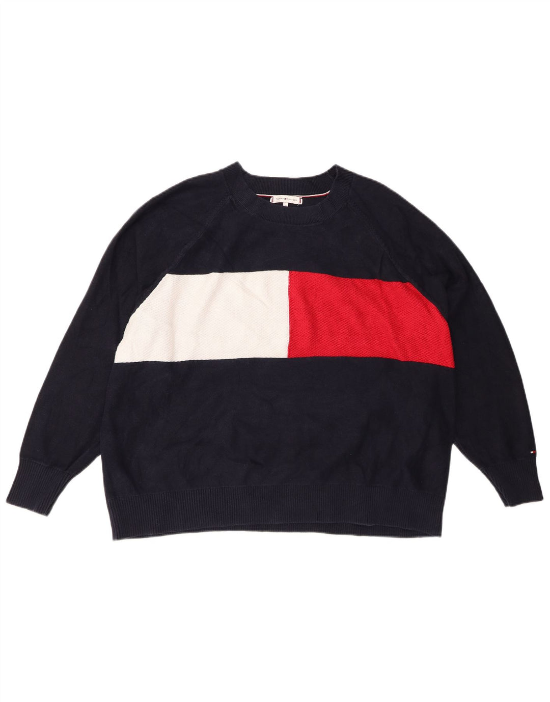 TOMMY HILFIGER Γυναικείο πουλόβερ για λαιμό σκάφος IT 48 XL Navy Blue