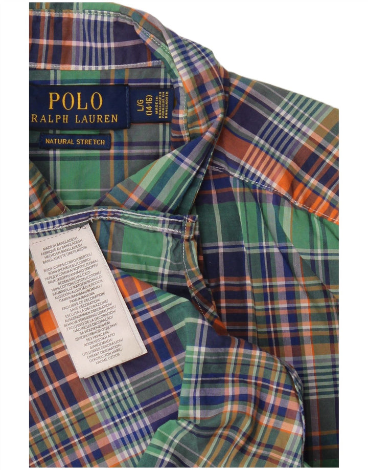 POLO RALPH LAUREN Αγόρι πουκάμισο 14-15 ετών Μεγάλο πολύχρωμο βαμβακερό