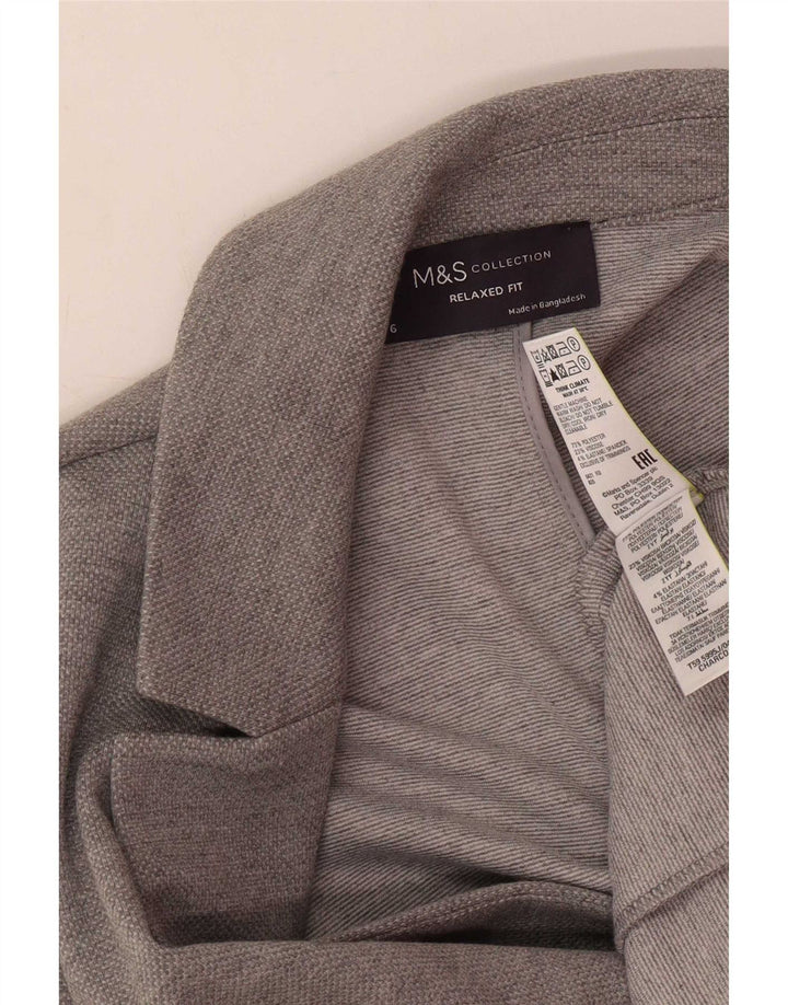 Marks & Spencer Γυναικείο μπουφάν Blazer UK 6 XS Grey Polyester