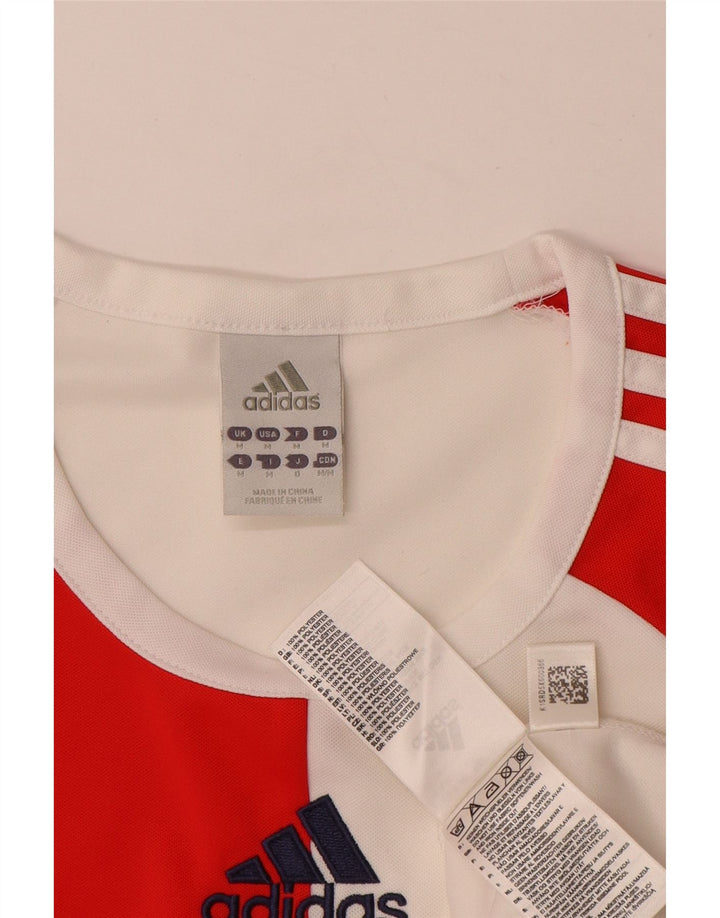 Ανδρικό γραφικό μπλουζάκι Adidas Climalite Top Medium Red Colorblock Πολυεστέρας