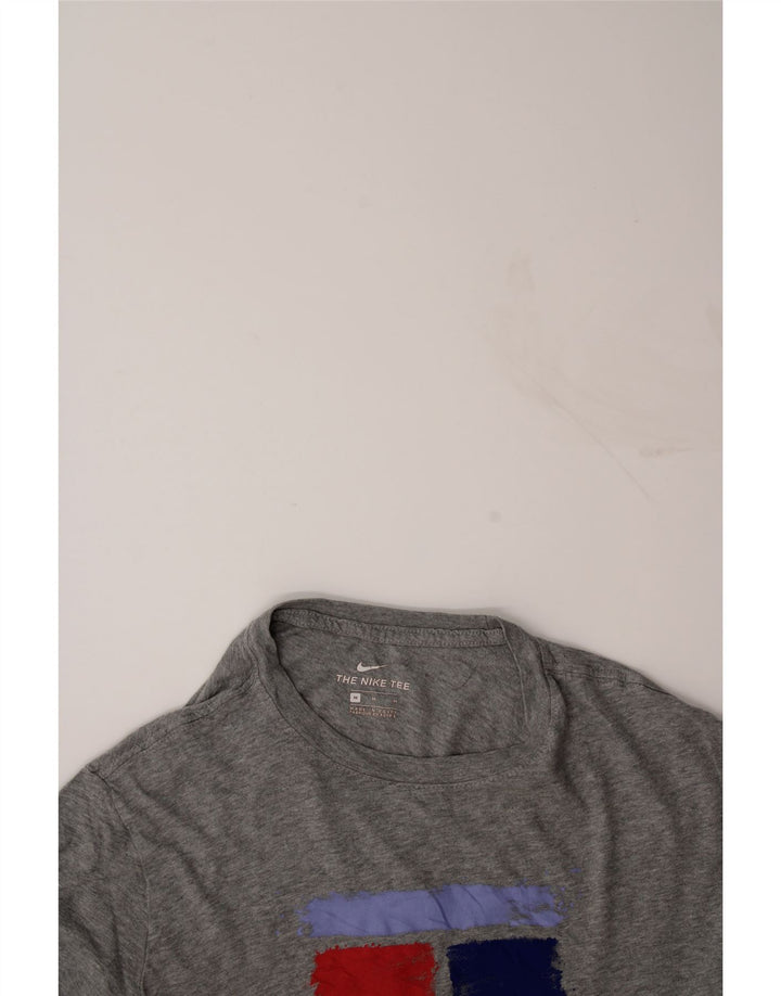 NIKE Womens Graphic T-Shirt Top UK 14 Medium Grey Cotton Vintage Nike and Second-Hand Nike from Messina Hembry 