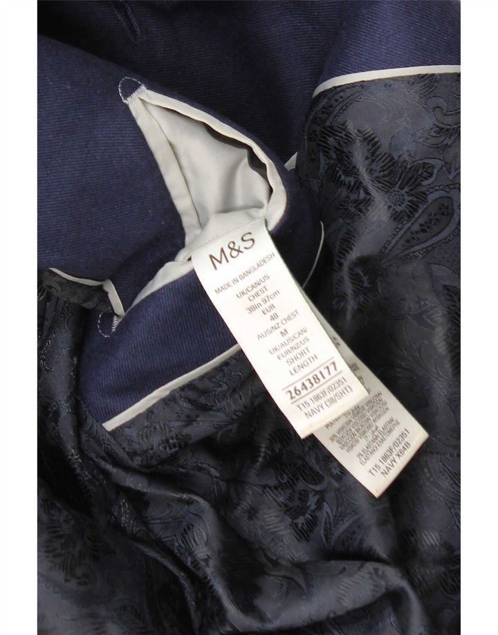 Marks & Spencer Ανδρικό μπλέιζερ με 2 κουμπιά μπουφάν UK 38/40 Medium Navy Blue