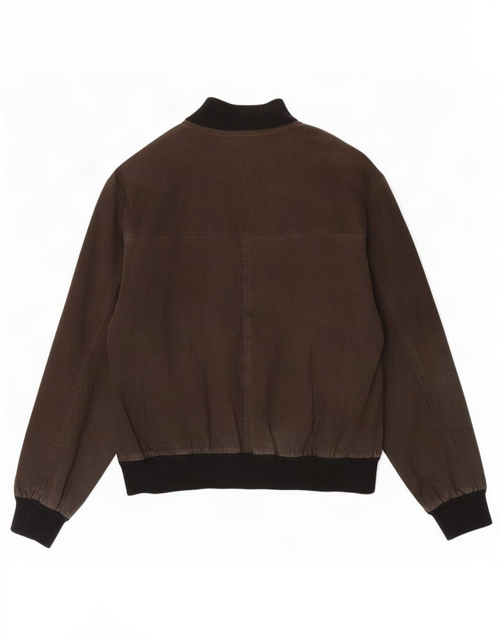 Vintage Ανδρικό Suede Bomber Jacket UK 40 Large Khaki