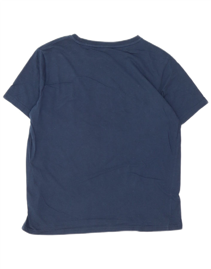 Bear Ανδρικό γραφικό T-Shirt Top Small Navy Blue από βαμβάκι